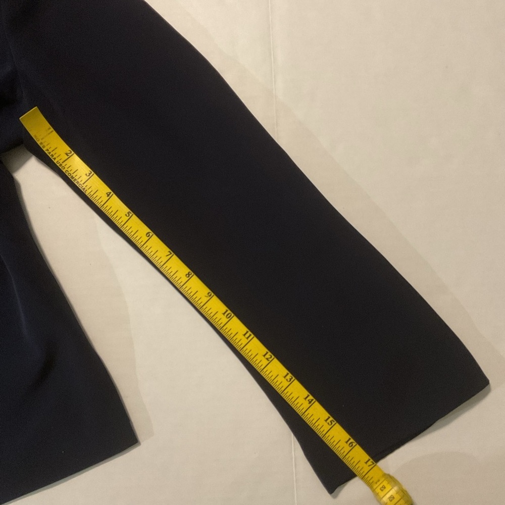 Talbots Pure Silk Dark Blue Silk‎ Blazer - Picture 5 of 11
